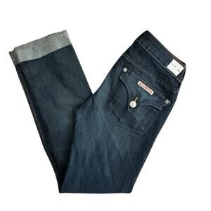 Hudson Jeans Bacara Cropped Cuffed Denim Size 24